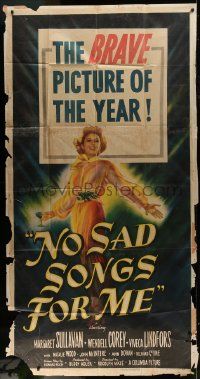 1g844 NO SAD SONGS FOR ME 3sh 1950 Margaret Sullavan only has ten months to live, great art!