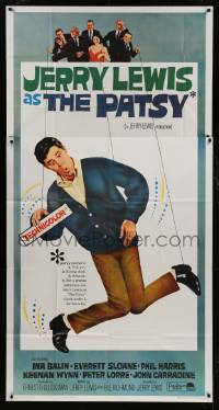 1g861 PATSY 3sh 1964 wacky image of star & director Jerry Lewis hanging from strings like a puppet!