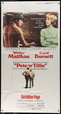 1g871 PETE 'N' TILLIE int'l 3sh 1973 naked Walter Matthau plays piano for Carol Burnett, Martin Ritt