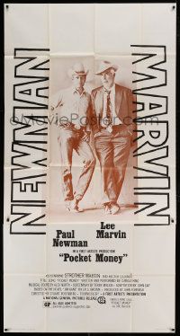 1g875 POCKET MONEY 3sh 1972 great full-length portrait of Paul Newman & Lee Marvin!