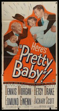 1g878 PRETTY BABY 3sh 1950 Dennis Morgan, Betsy Drake, the tot who put honeymooners on the spot!