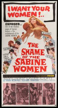 1g909 SHAME OF THE SABINE WOMEN 3sh 1962 El rapto de las sabinas, blackest pages of human history!