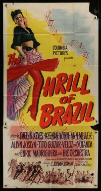 1g958 THRILL OF BRAZIL 3sh 1946 great full-length image of sexy Ann Miller showing her leg!