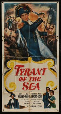 1g973 TYRANT OF THE SEA 3sh 1950 art of captain Rhys Williams, suicide invasion of hostile seas!