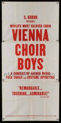 1g978 VIENNA BOYS CHOIR 3sh 1960s a concert of sacred music, folk songs & costume operettas!