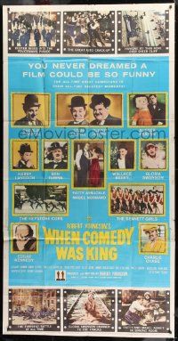 1g985 WHEN COMEDY WAS KING 3sh 1960 Charlie Chaplin, Buster Keaton, Laurel & Hardy, Harry Langdon