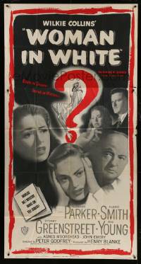 1g991 WOMAN IN WHITE 3sh 1948 Eleanor Parker, Alexis Smith, Sidney Greenstreet, mystery!