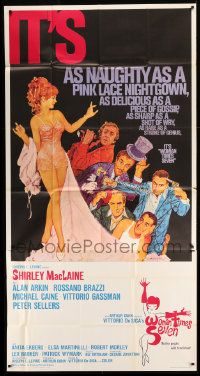 1g995 WOMAN TIMES SEVEN 3sh 1967 MacLaine is as naughty as a pink lace nightgown, Cassell art!