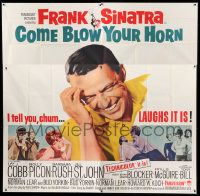 1g121 COME BLOW YOUR HORN 6sh 1963 close up of laughing Frank Sinatra, from Neil Simon's play!