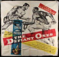 1g122 DEFIANT ONES 6sh 1958 art of escaped cons Tony Curtis & Sidney Poitier chained, very rare!
