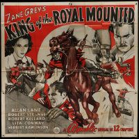 1g140 KING OF THE ROYAL MOUNTED 6sh 1940 Zane Grey, Mountie Rocky Lane, Republic serial, very rare!