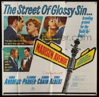 1g144 MADISON AVENUE 6sh 1961 Dana Andrews & Eleanor Parker on the street of glossy sin!