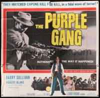1g159 PURPLE GANG 6sh 1959 Robert Blake, Barry Sullivan, they matched Al Capone crime for crime!
