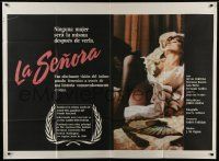 1g402 LA SENYORA Argentinean 42x58 1987 Silvia Tortosa, image of sexy near-naked woman in bed!