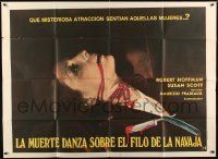 1g405 PASSI DI DANZA SU UNA LAMA DI RASOIO Argentinean 43x58 1973 straight razor & murder victim!