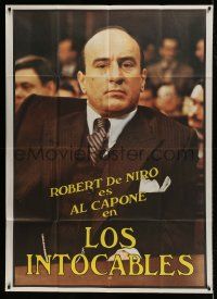 1g410 UNTOUCHABLES teaser Argentinean 41x57 1987 Brian De Palma, Robert De Niro as Al Capone!