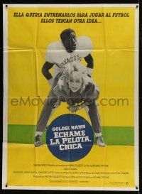 1g411 WILDCATS Argentinean 42x57 1985 different football image of Goldie Hawn & Wesley Snipes!
