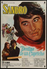 1g458 DESTINO DE UN CAPRICHO Argentinean 1972 Bayon art of Argentinean singer Sandro, Eva Franco