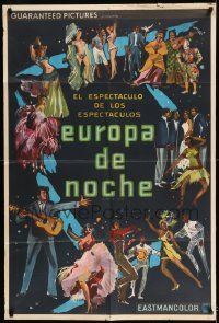 1g472 EUROPEAN NIGHTS Argentinean 1959 Alessandro Blasetti's Europa di notte, Manfredo dancing art!