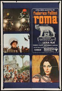 1g475 FELLINI'S ROMA Argentinean 1972 Federico classic, fall of the Roman Empire, different!