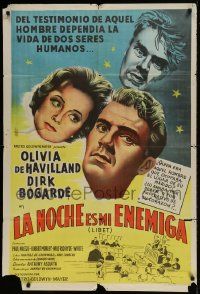 1g513 LIBEL Argentinean 1960 Olivia de Havilland & Dirk Bogarde in mistaken identity court trial!