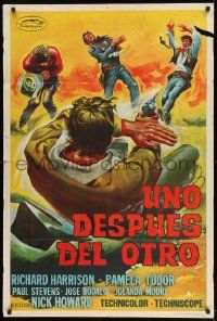 1g543 ONE AFTER ANOTHER Argentinean 1968 Nick Nostro's Uno dopo l'altro, spaghetti western art!