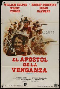1g568 REVENGERS Argentinean 1972 Tom Jung art of William Holden, Ernest Borgnine & Woody Strode!