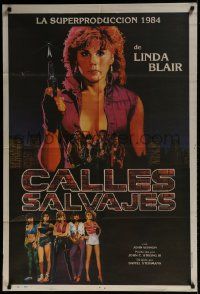 1g577 SAVAGE STREETS Argentinean 1984 Linda Blair, they raped her sister & killed her best friend!