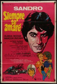 1g586 SIEMPRE TE AMARE Argentinean 1971 great art of Argentinean singer Sandro, Always Love You!