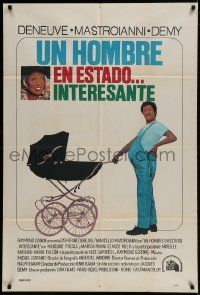 1g588 SLIGHTLY PREGNANT MAN Argentinean 1973 Catherine Deneuve, Marcello Mastroianni, Jacques Demy