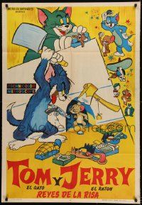 1g609 TOM & JERRY REYES DE LA RISA Argentinean 1950s different violent cartoon artwork!