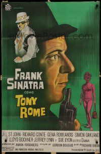 1g611 TONY ROME Argentinean 1967 different art of detective Frank Sinatra & sexy Jill St. John!