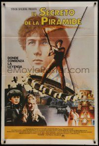 1g631 YOUNG SHERLOCK HOLMES Argentinean 1985 Steven Spielberg, Pyramid of Fear, different art!