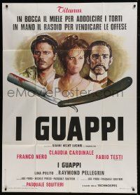 1g205 BLOOD BROTHERS Italian 1p 1974 I Guappi, art of Franco Nero, Claudia Cardinale & Testi!