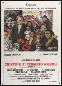 1g218 CHRIST STOPPED AT EBOLI Italian 1p 1979 Francesco Rosi, art of Gian Maria Volonte & top cast!