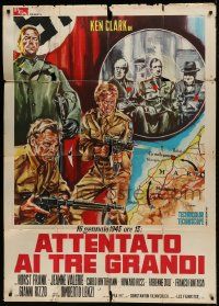 1g238 DESERT COMMANDOS Italian 1p 1967 Umberto Lenzi, Morini art of Hitler & Nazis with guns!