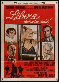 1g295 LIBERA MY LOVE Italian 1p 1975 Mos art of sexy Claudia Cardinale & her male co-stars!
