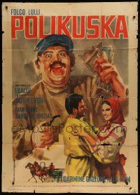 1g326 POLIKUSCHKA Italian 1p 1959 Carmine Gallone remake of a silent Russian movie, Leo Tolstoy!