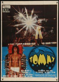 1g369 TOMMY Italian 1p 1975 The Who, Roger Daltrey, rock & roll, great different image, rare!