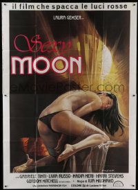 1g066 EMANUELLE QUEEN OF SADOS Italian 2p 1980 Sciotti art of near-naked Laura Gemser, Sexy Moon!