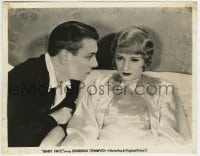1h121 BABY FACE 7.75x10 still 1933 c/u of George Brent staring at Barbara Stanwyck in bed!