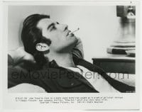 1h150 BLOW OUT 8x10 still 1981 great close up of young John Travolta relaxing & smoking cigarette!