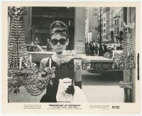 1h161 BREAKFAST AT TIFFANY'S 8.25x10 still 1961 great close up of Audrey Hepburn wearing shades!