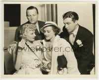 1h169 BROADWAY MELODY OF 1936 candid 8x10 still 1935 Robert Taylor, June Knight & guest Jane Froman!