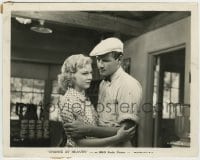 1h193 CHANCE AT HEAVEN 8x10 still 1933 close up of Joel McCrea embracing worried Ginger Rogers!