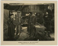 1h362 GOLD RUSH 8x10.25 still 1925 Mack Swain watches cold Charlie Chaplin ordered out of cabin!