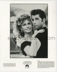 1h380 GREASE 8x10 still R1998 John Travolta & Olivia Newton-John in a most classic musical!
