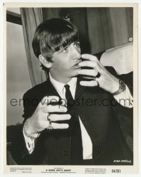 1h403 HARD DAY'S NIGHT 8x10.25 still 1964 great close up of Ringo Starr, Beatles classic!