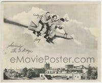 1h408 HAVE ROCKET WILL TRAVEL 8x10 fan club still 1959 with facsimile signatures, great image!