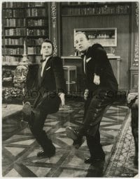 1h419 HIGH SOCIETY 7.25x9.5 still 1956 great close up of Frank Sinatra & Bing Crosby dancing!